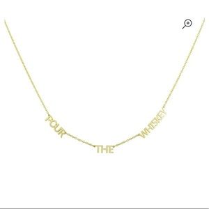 Pour the whiskey necklace
